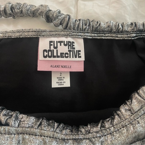 Future Collective Silver Skirt and Top - Picture 2 of 10